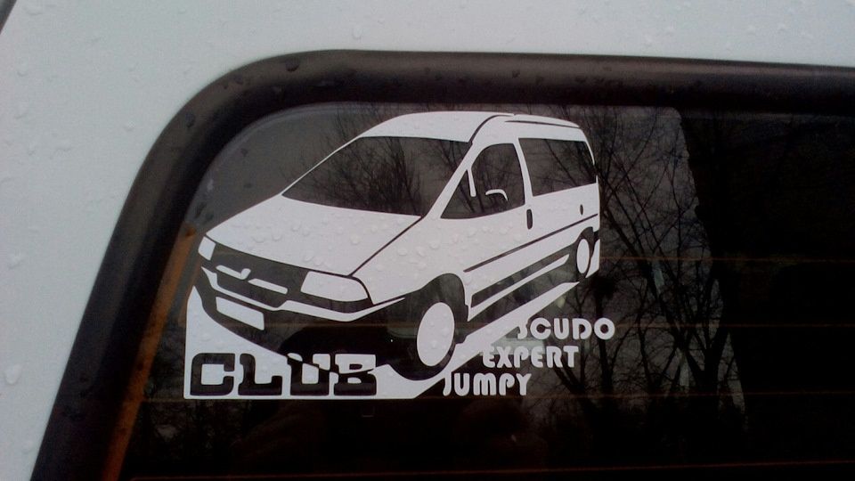 Наклейка клубна scudo expert jumpy 2шт.