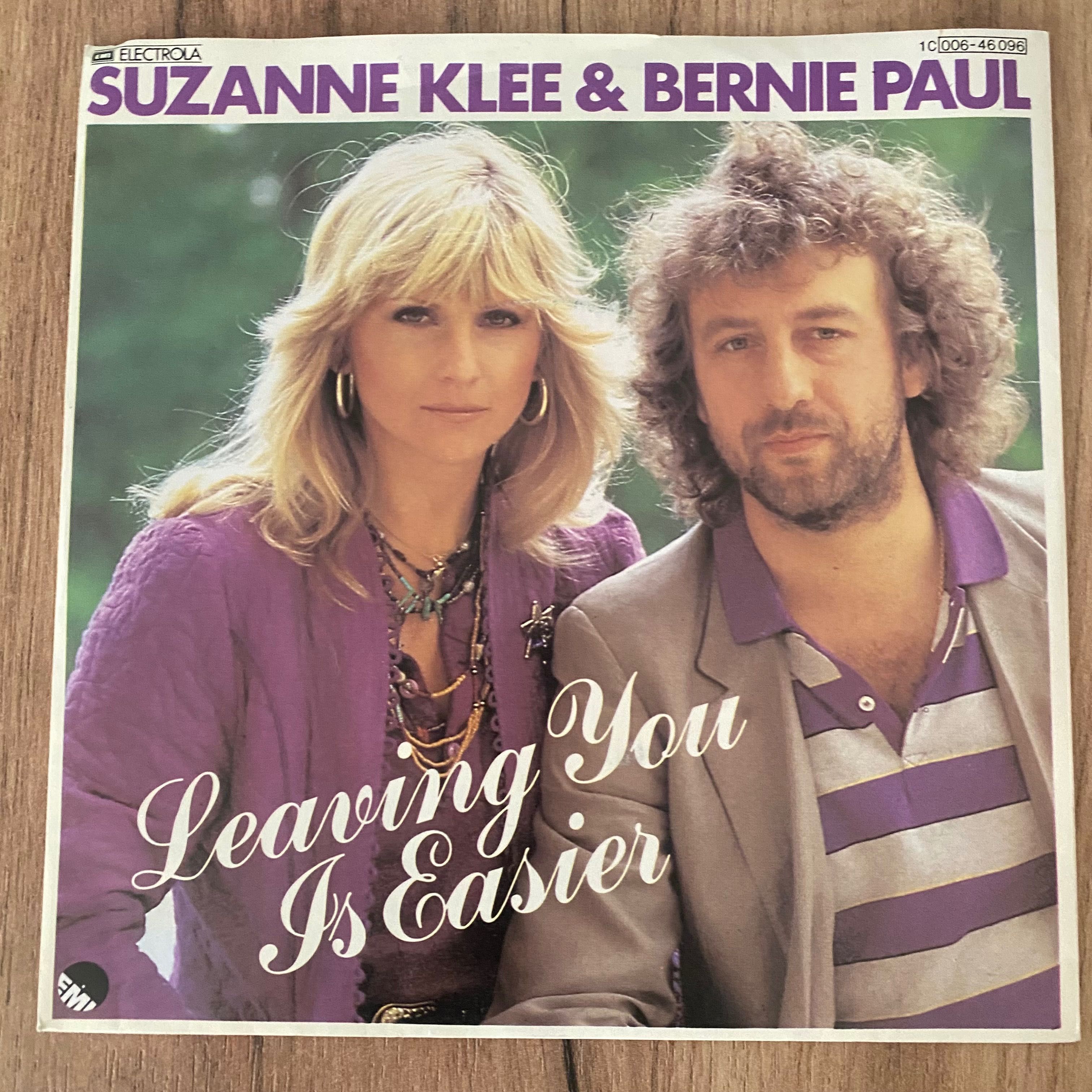 Suzanne Klee & Bernie Paul - Leaving You Is Easier - Winyl SP 7" -1980
