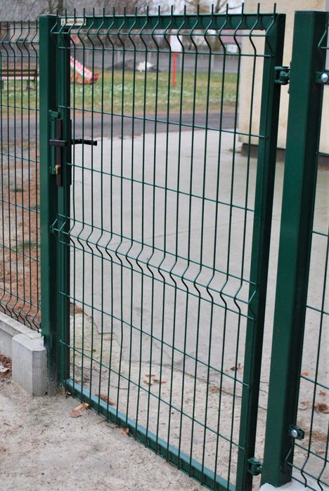 Ogrodzenie panelowe 38zł/mb fi4 153cm słupek 40x60 obejma kolor