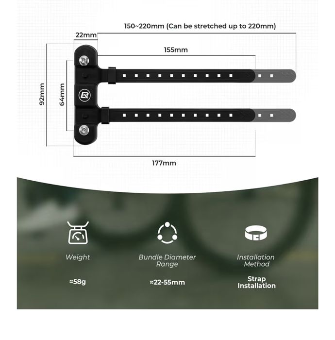 Adaptador para porta garrafas de bicicleta
