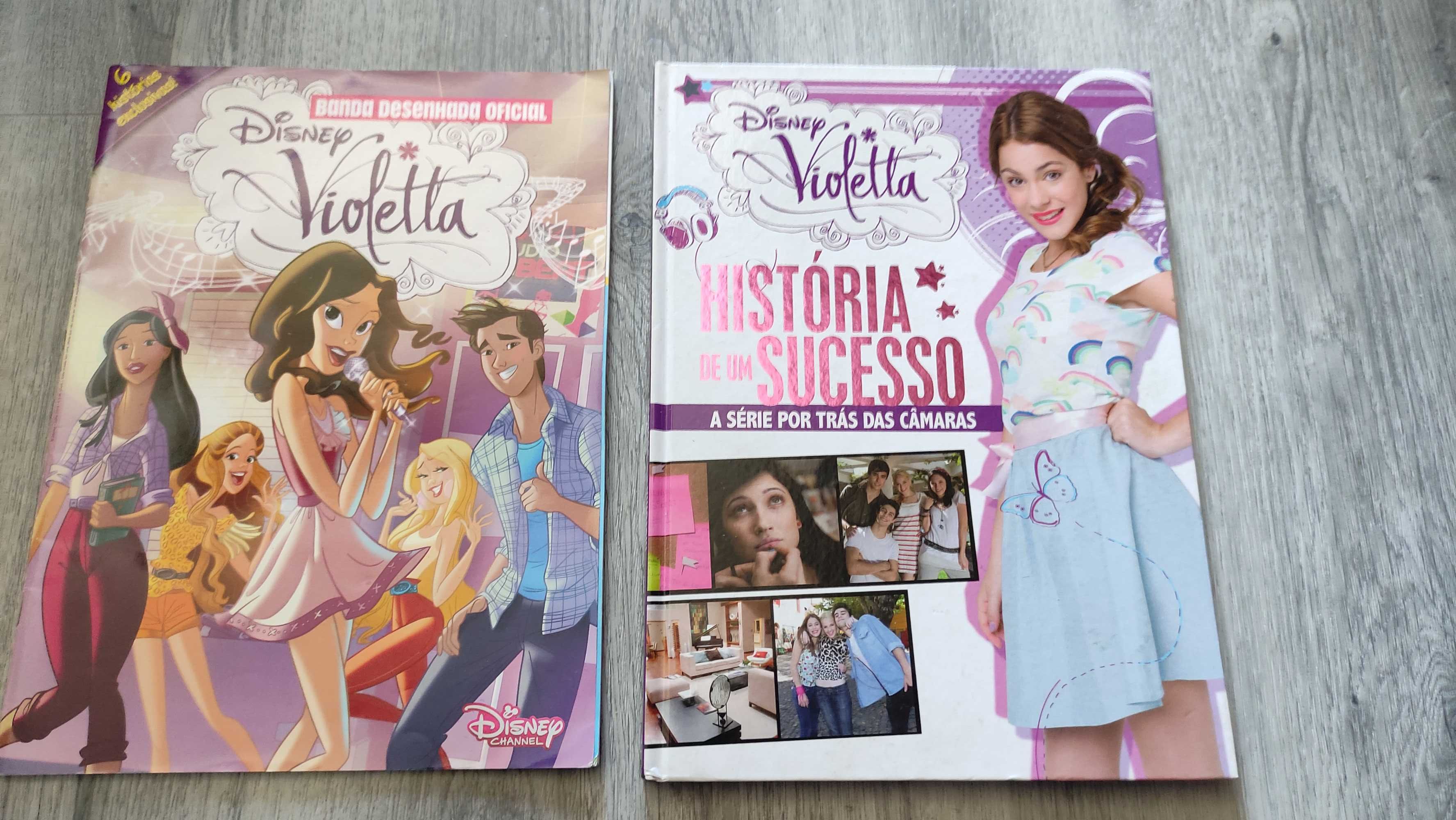 Livros e Microfone de Violetta