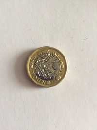 Монета 1 фунт 2016р Велика Британія
