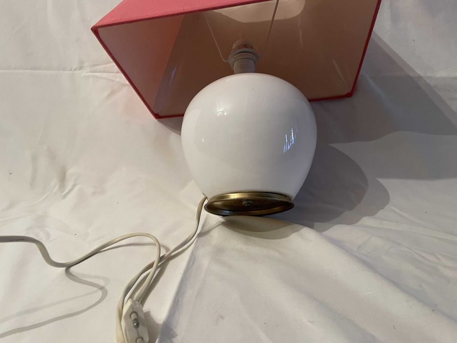 Candeeiro individual mesa cabeceira abajur Rosa