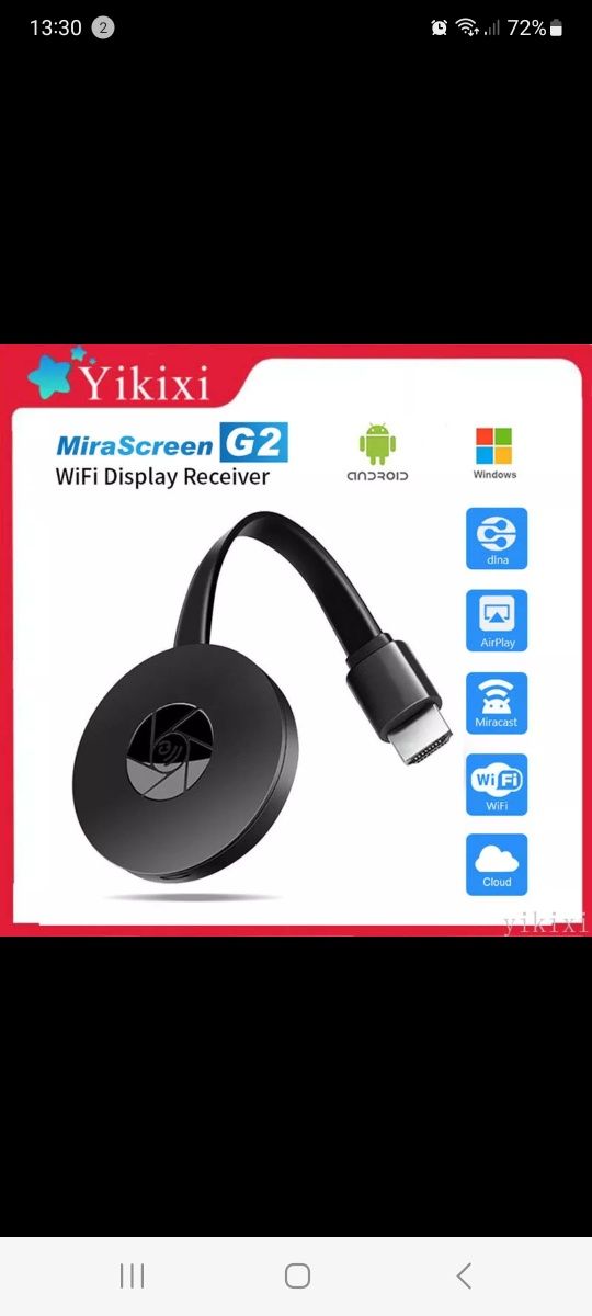 Miracast 1080p wif display
dongle elenco tv vara airpl