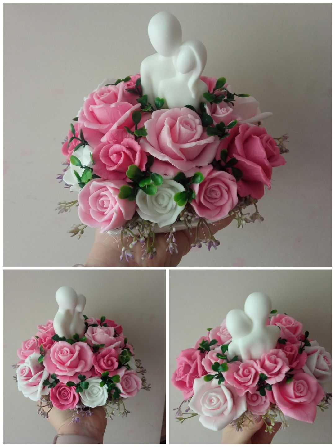 Bukiet mydlanych róż - ślub rocznica jubileusz walentynki