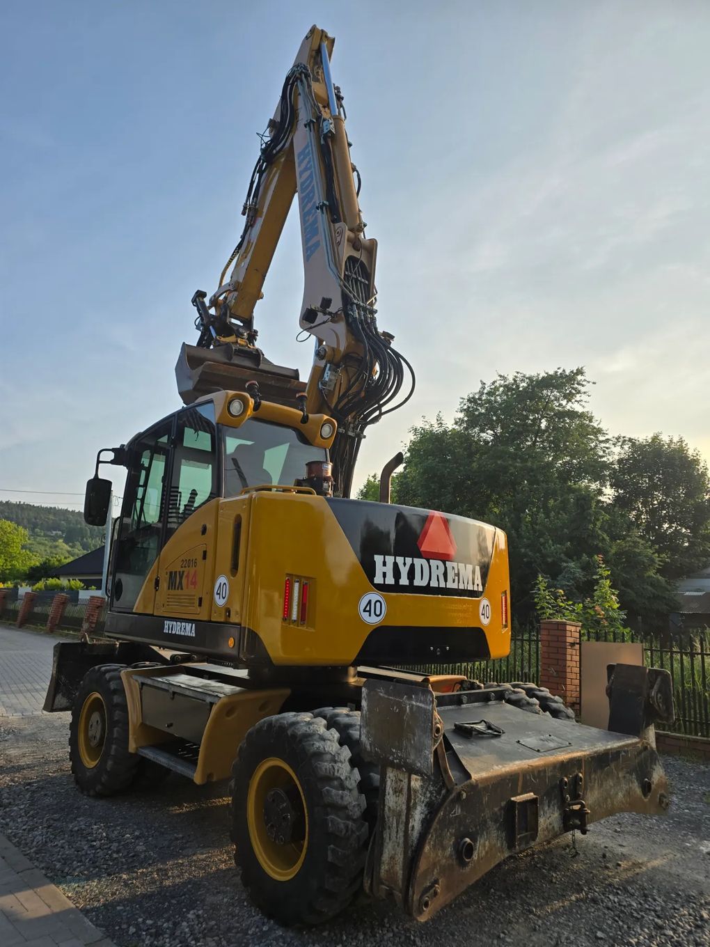 Hydrema MX 14 Roto SVAB  Koparka kołowa 16 ton. Super stan. Głowica+Szczypce
