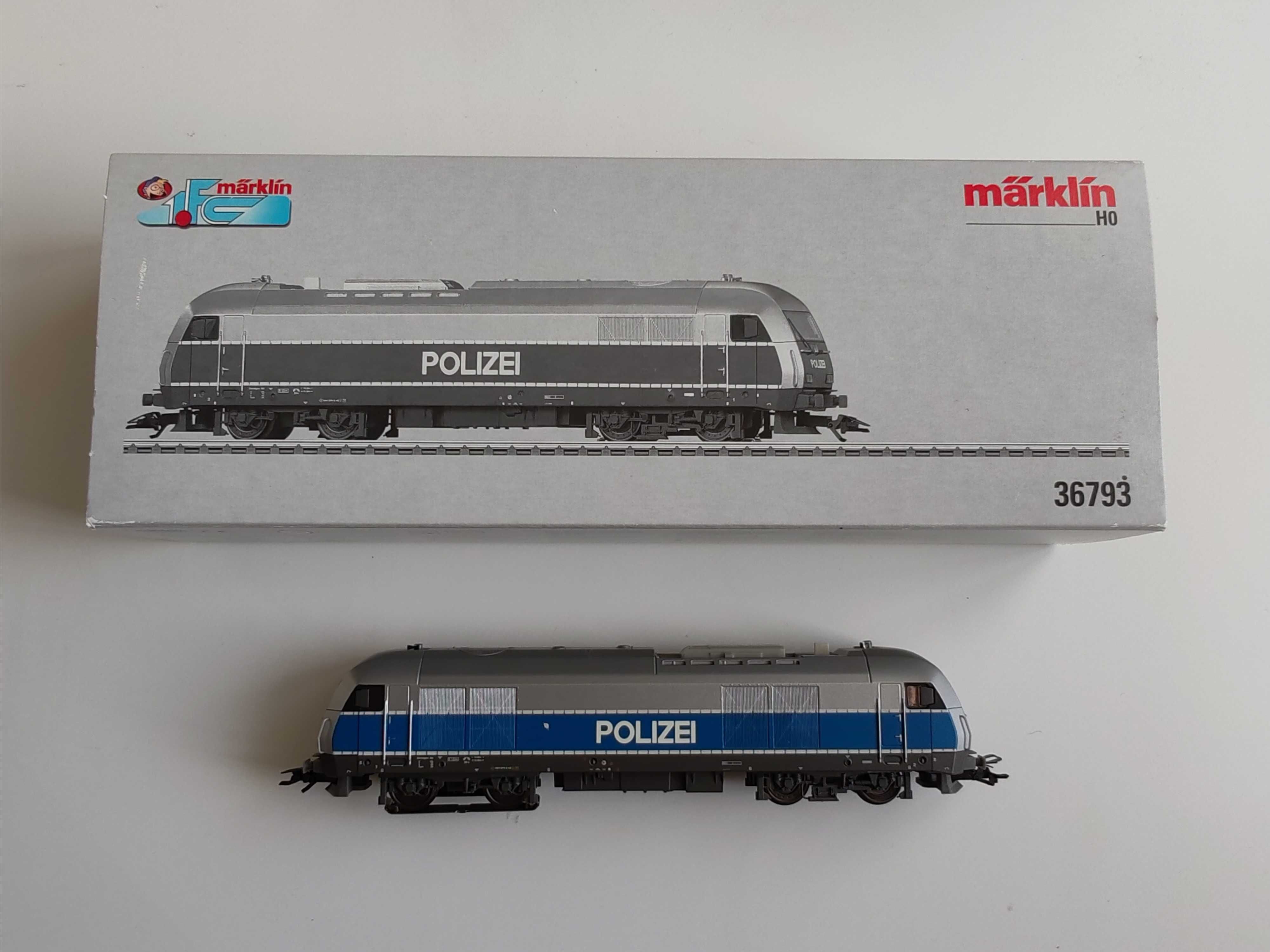 Marklin HO 36793 – Locomotiva Diesel – R20 “Hercules” da Policia Alemã