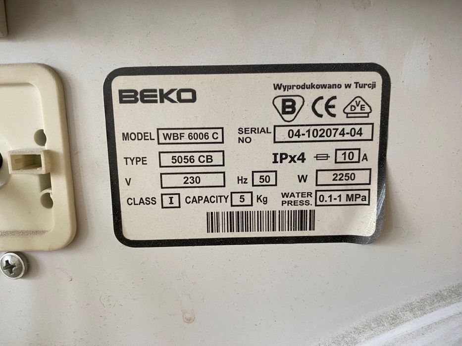 Pralka beko sprawna używana