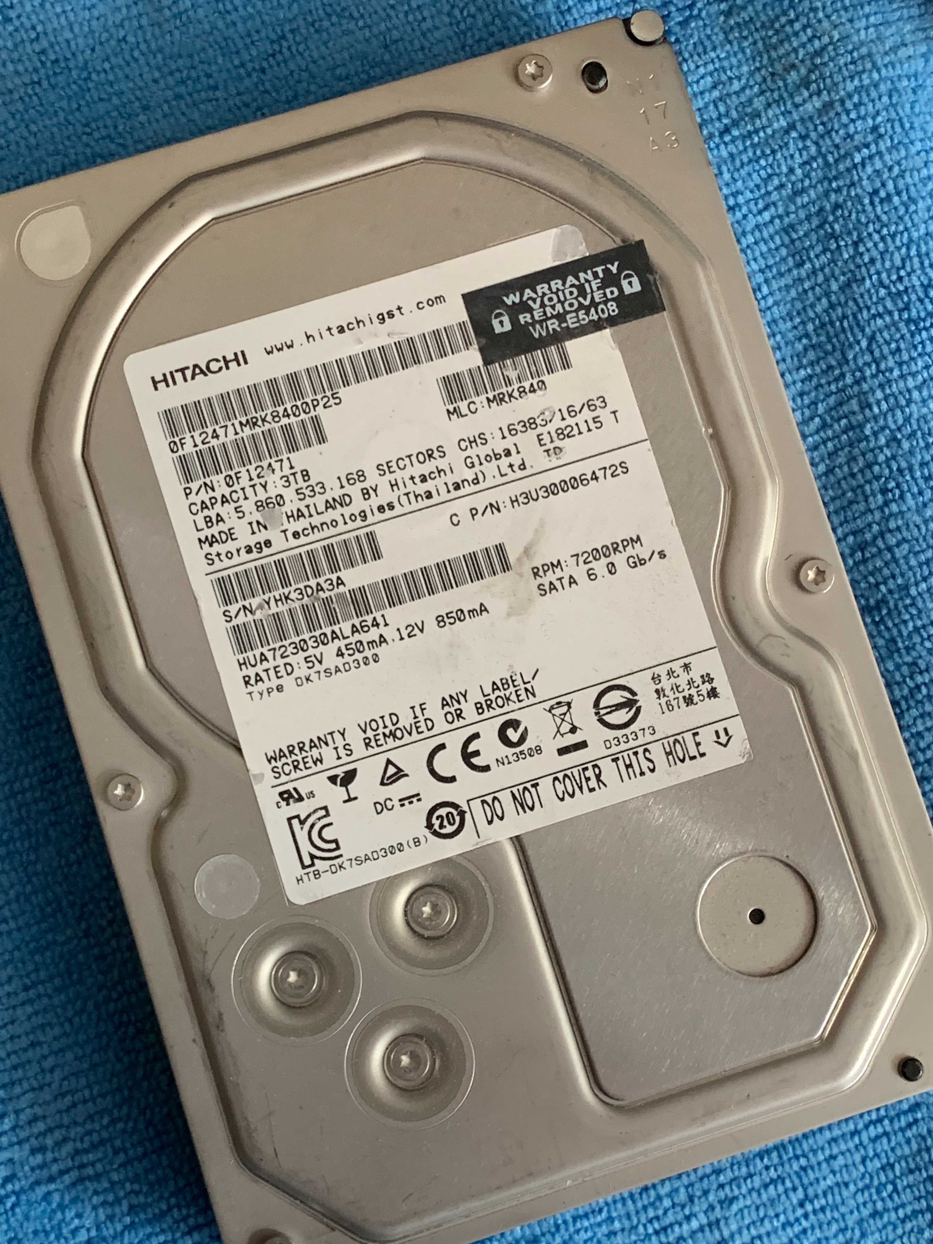 HITACHI HDD 3000 Gb  | 500 Gb | 320 Gb / 3 Тб / Гарантія