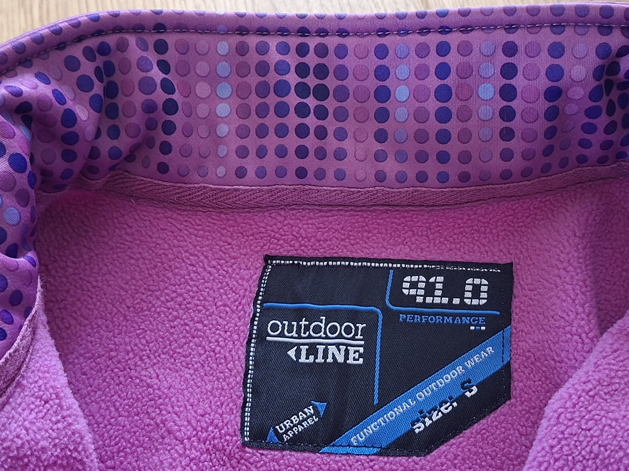 Kurtka softshell 146-152 fioletowa.