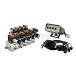 Rozdzielacz Cetop NG6 4 sekcyjny 12V + panel