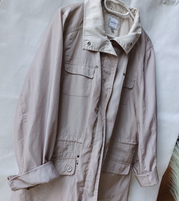 Monnari płaszcz płaszczyk kurtka przeciwdeszczowy 46 L XL XXL beżowy