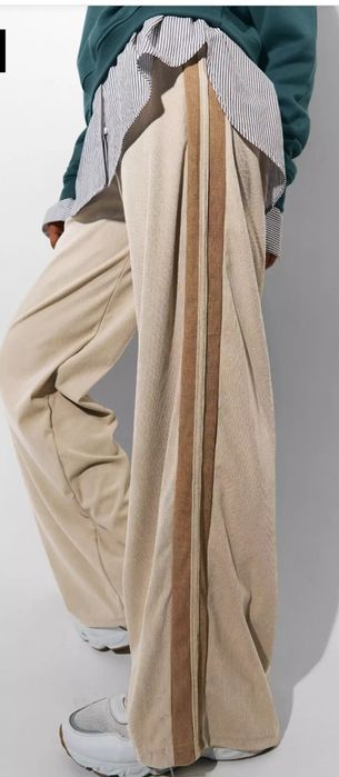 Nowe spodnie L cienki sztruks