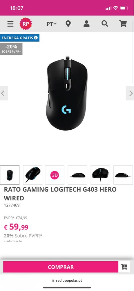 Rato Logitech G403