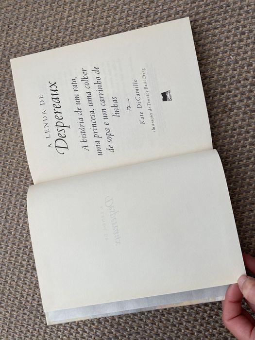 A Lenda de Despereaux - Kate DiCamillo (capa dura)
