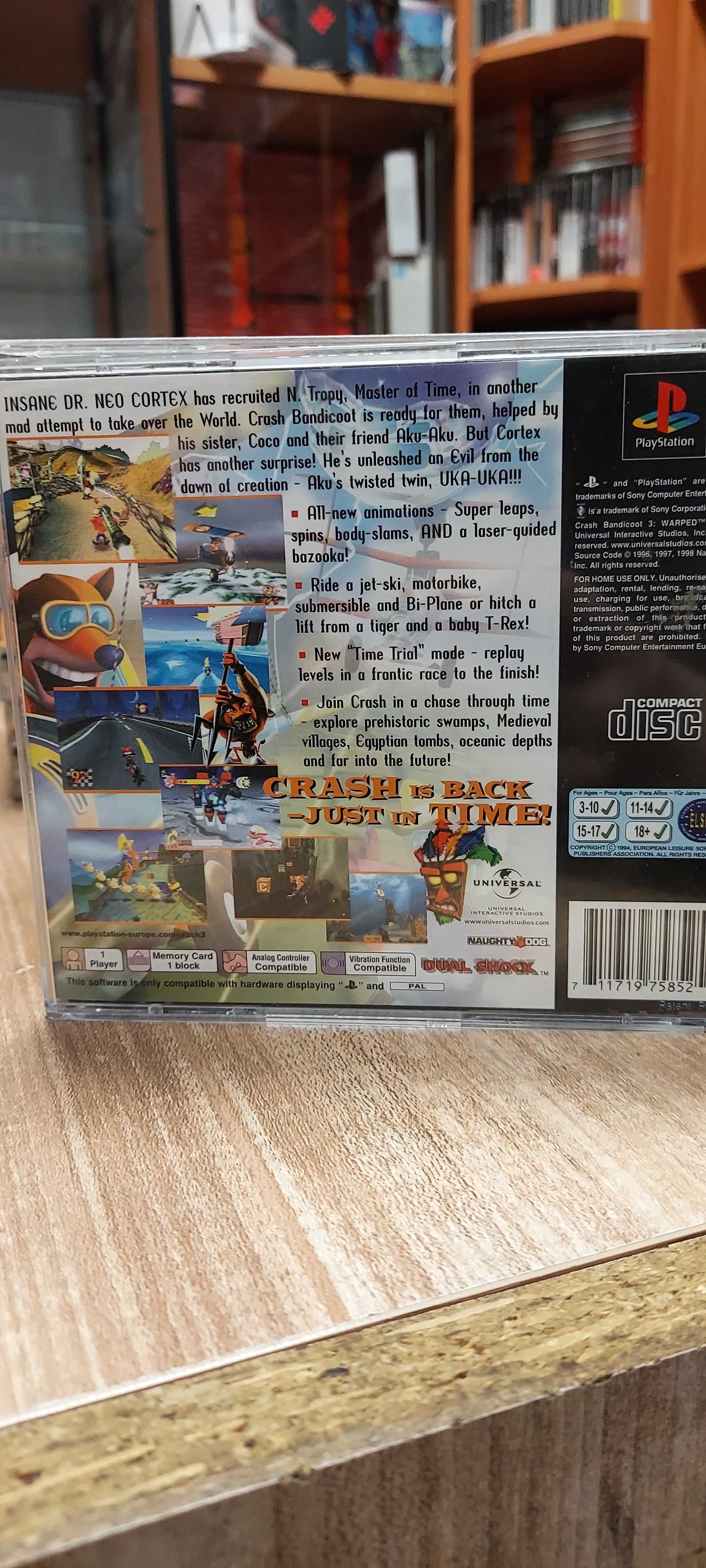 Crash Bandicoot 3: Warped PS1 Komplet Ang Sklep Wysyłka Wymiana