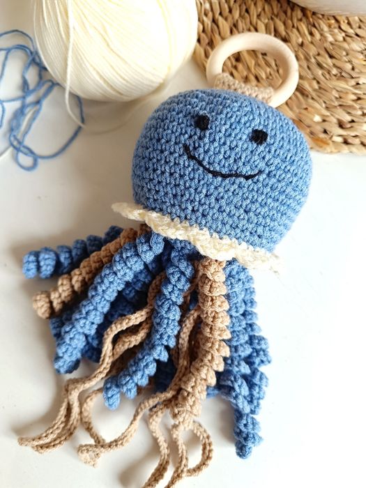 Zabawka ośmiorniczka ośmiornica dla dzieci maskotka gryzak