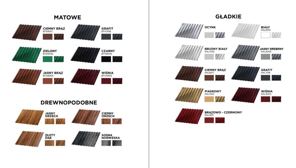 Garaż blaszany dwuspadowy 6x5.8m, złoty dąb + grafit, automat do bramy