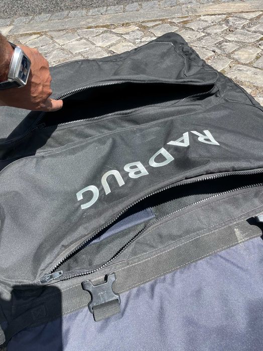 Capa de Bodyboard 500 Dupla "daily bag" Preto Azul