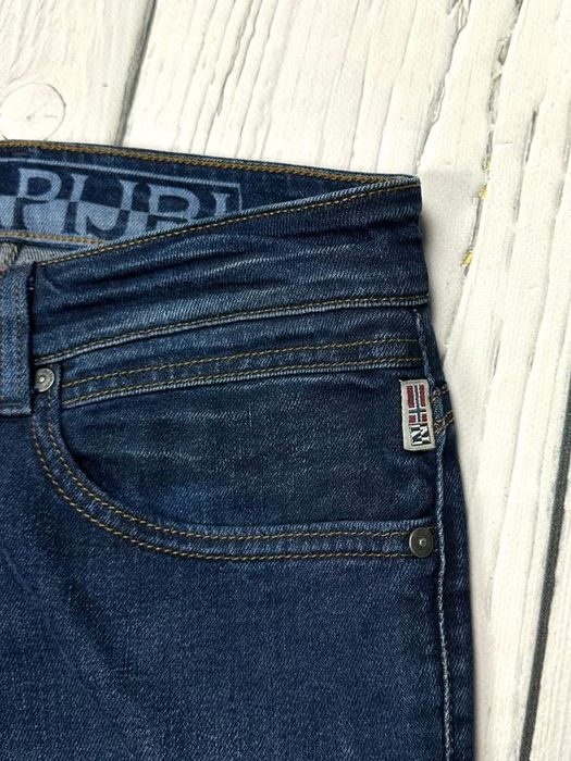 Napapijri Lund Jeansy Męskie Spodnie Slim Fit Logowane r. W29