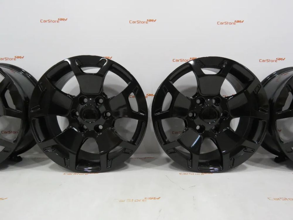 Jantes Look Toyota Hilux 17 x 7.5 et 25 6x139.7 Pretas  Brilhante