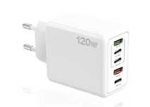 Carregador rápido multiportas 120 W. Novo