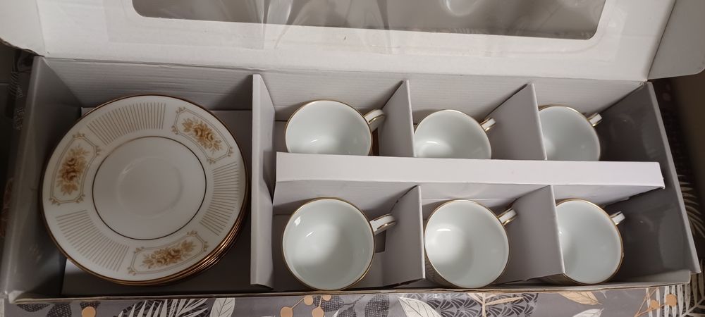 6 chávenas de café porcelana