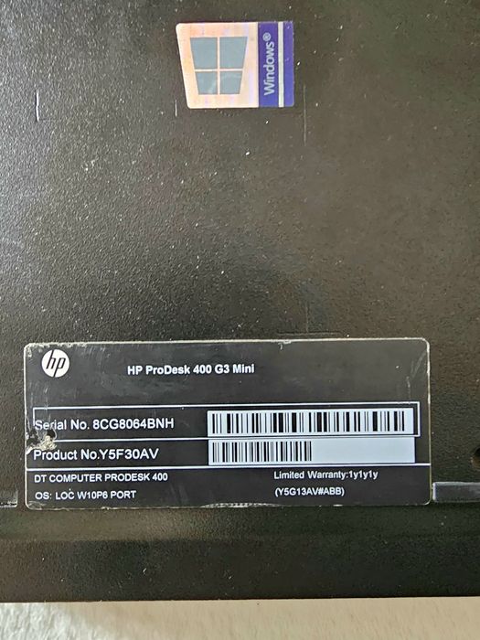 hp prodesk 400 mini g3