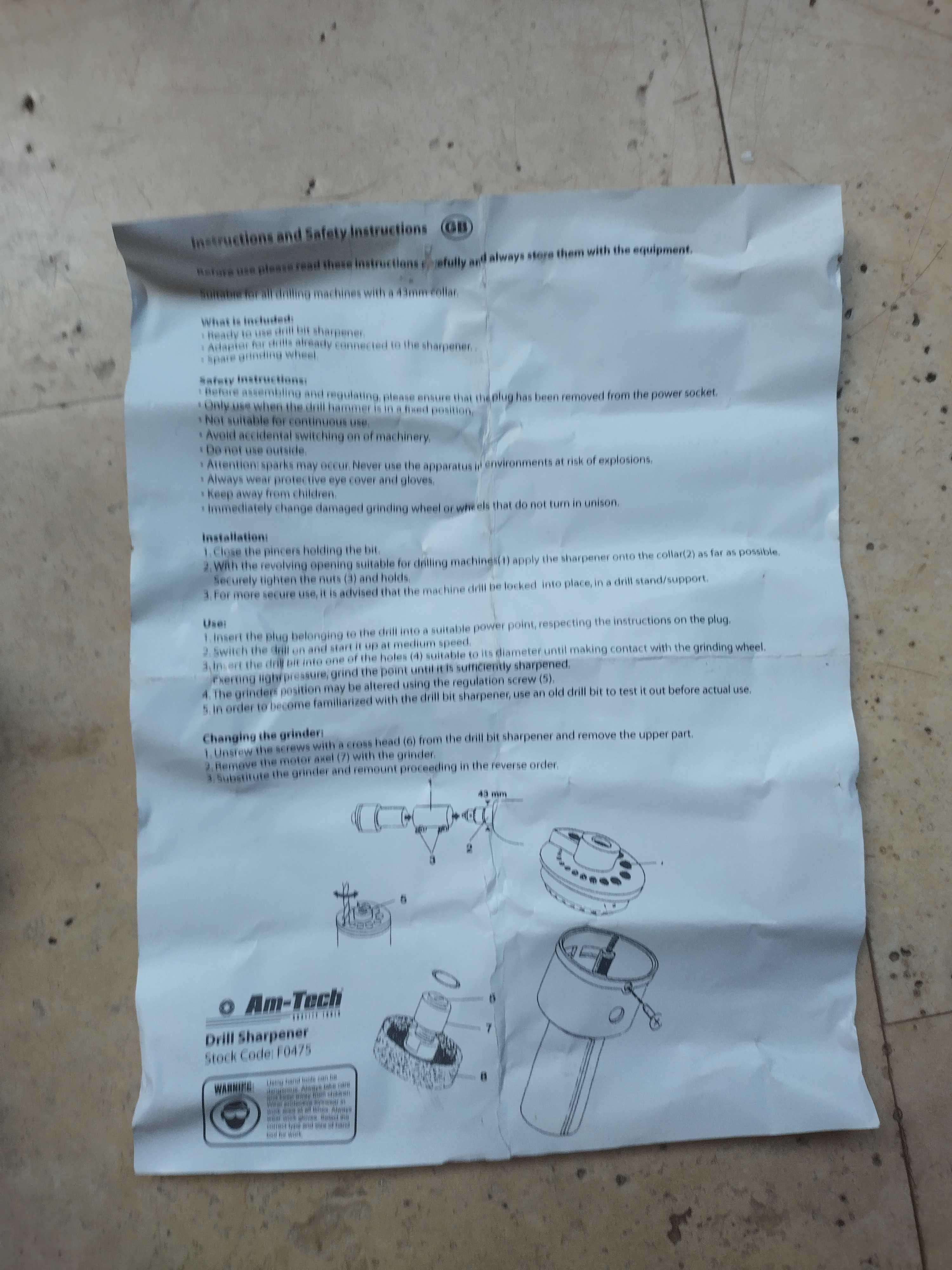 ostrzałka do wierteł Am-Tech