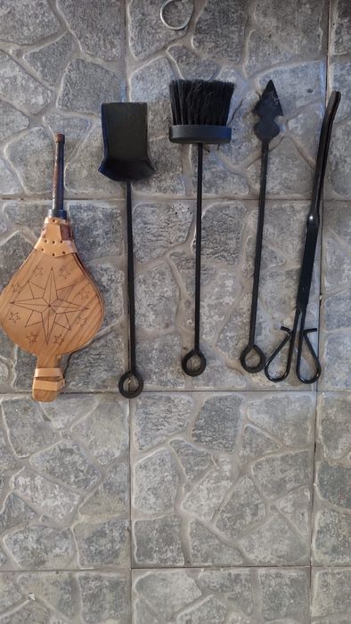 Conjunto acessorios de lareira