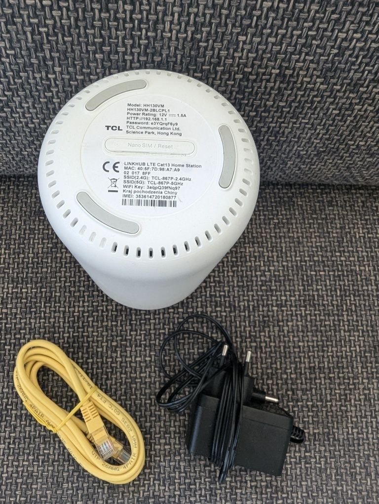 Router modem TCL szybki internet domowy na kartę Play Orange Nju TLC