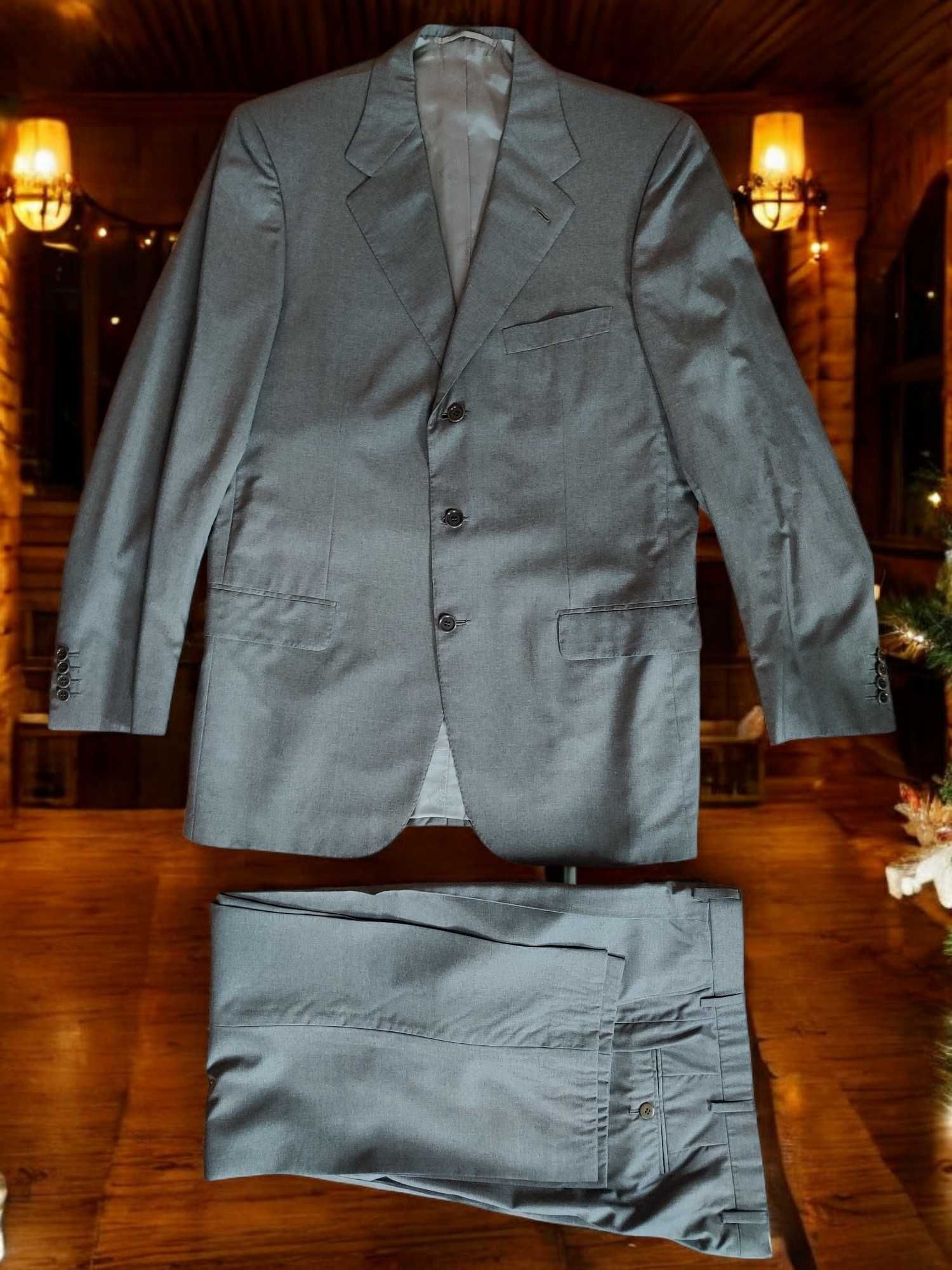 Brioni костюм классический мужской ручной работы (Темно-серый) 4