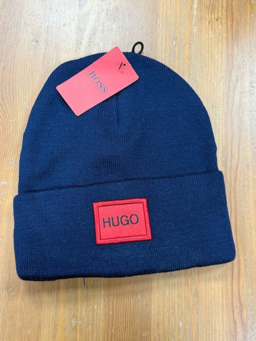 Nowa czapka zimowa hugo boss granat uniseks