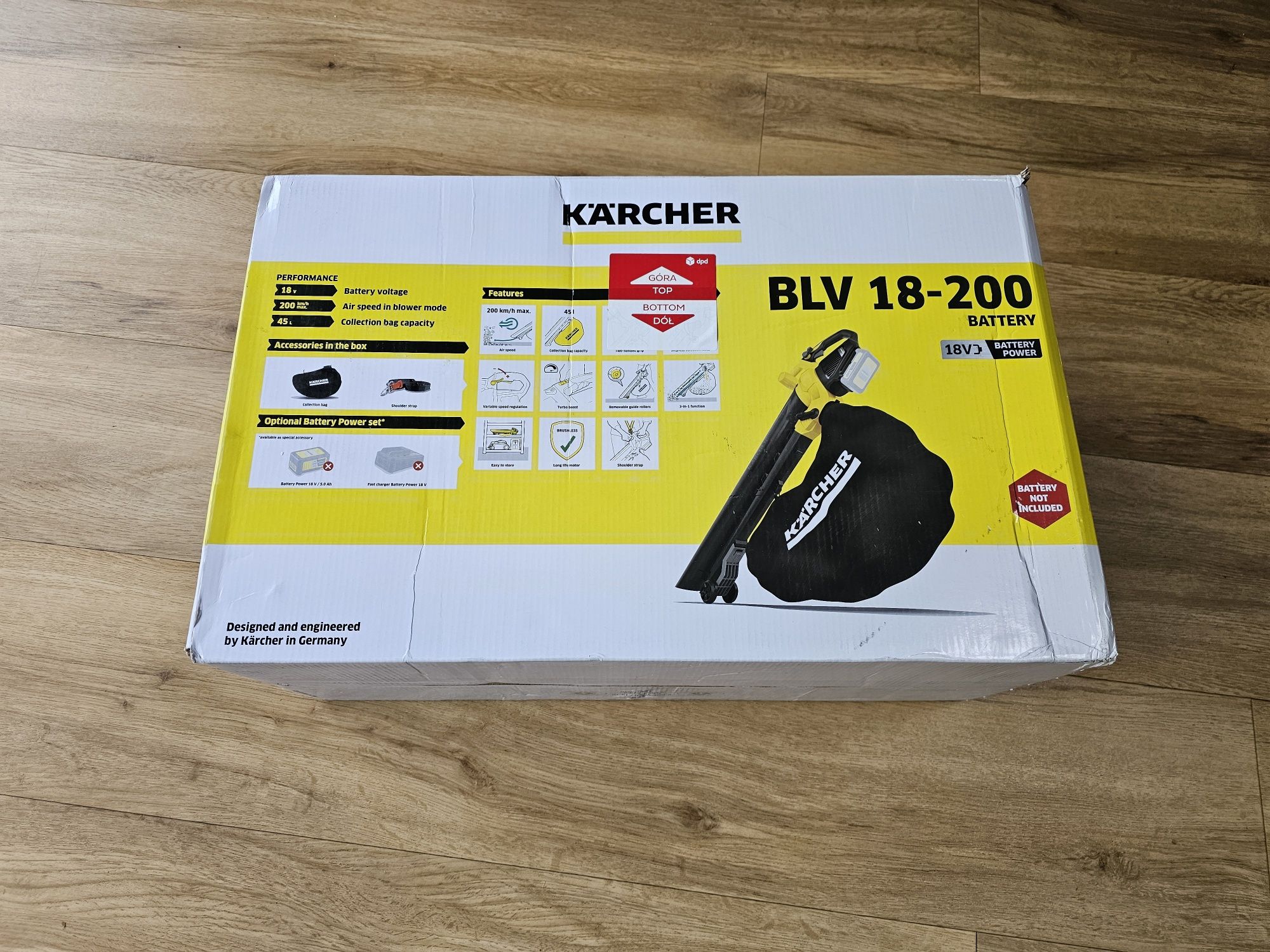 Odkurzacz/dmuchawa Karcher BLV 18-200 + BATERIA 18V 5.0 AH (duża)