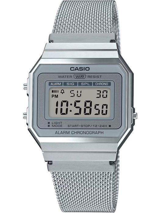 Часы Casio A700 Наручные, тонкие, ремешок, браслет миланская петля.