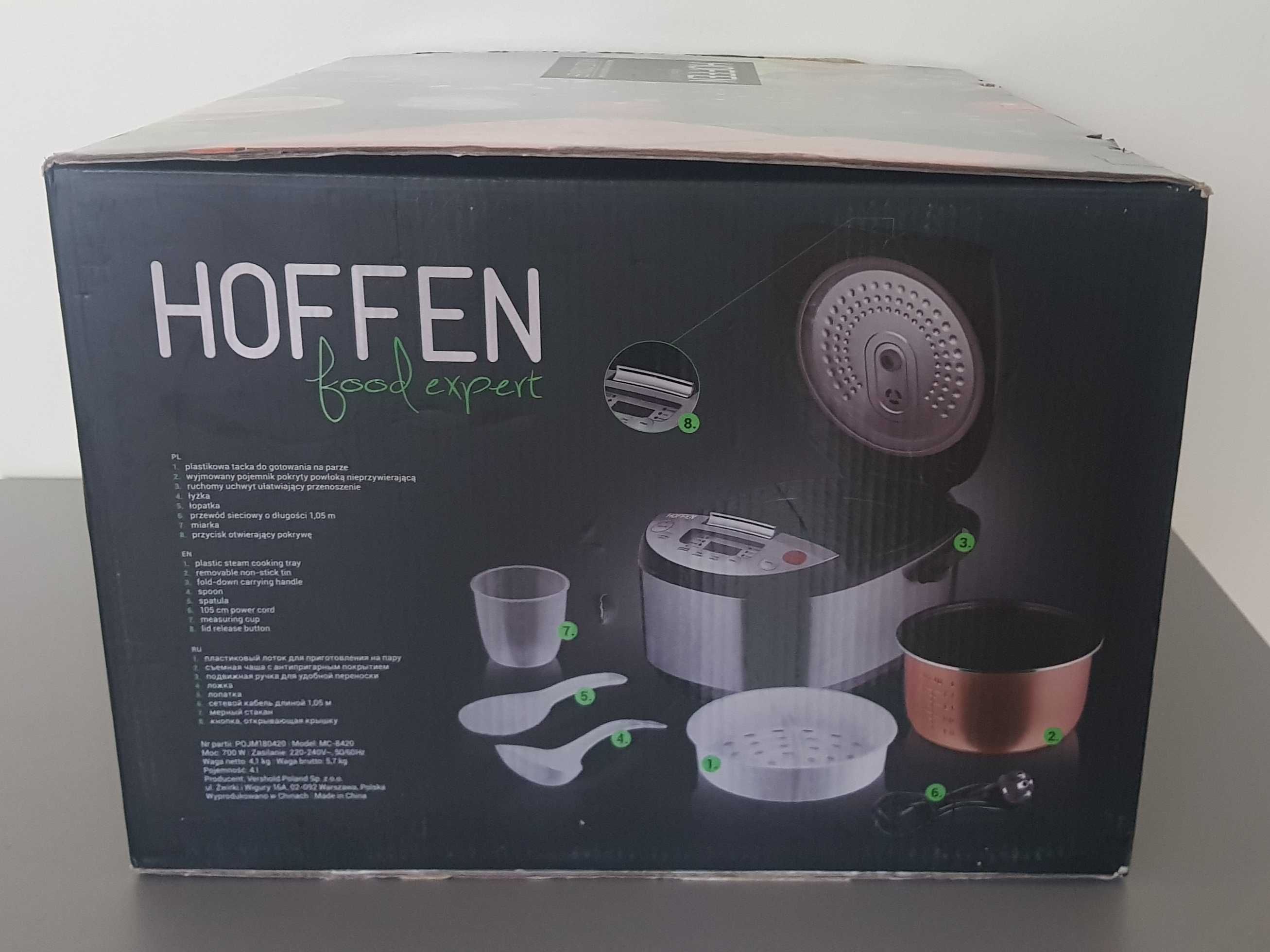 NOWY Multicooker Hoffen z wyświetlaczem