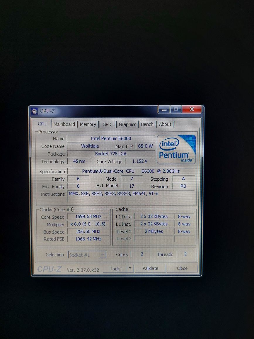 Intel Pentium E6300 2.8Ghz