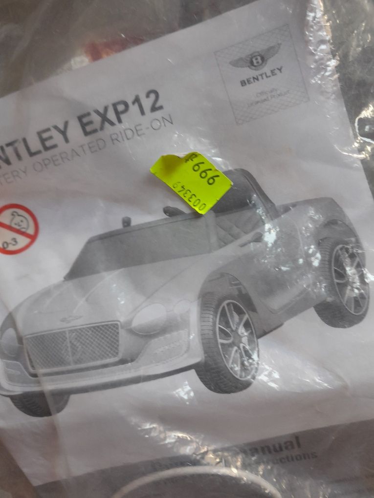 Samochód elektryczny BENTLEY EXP12