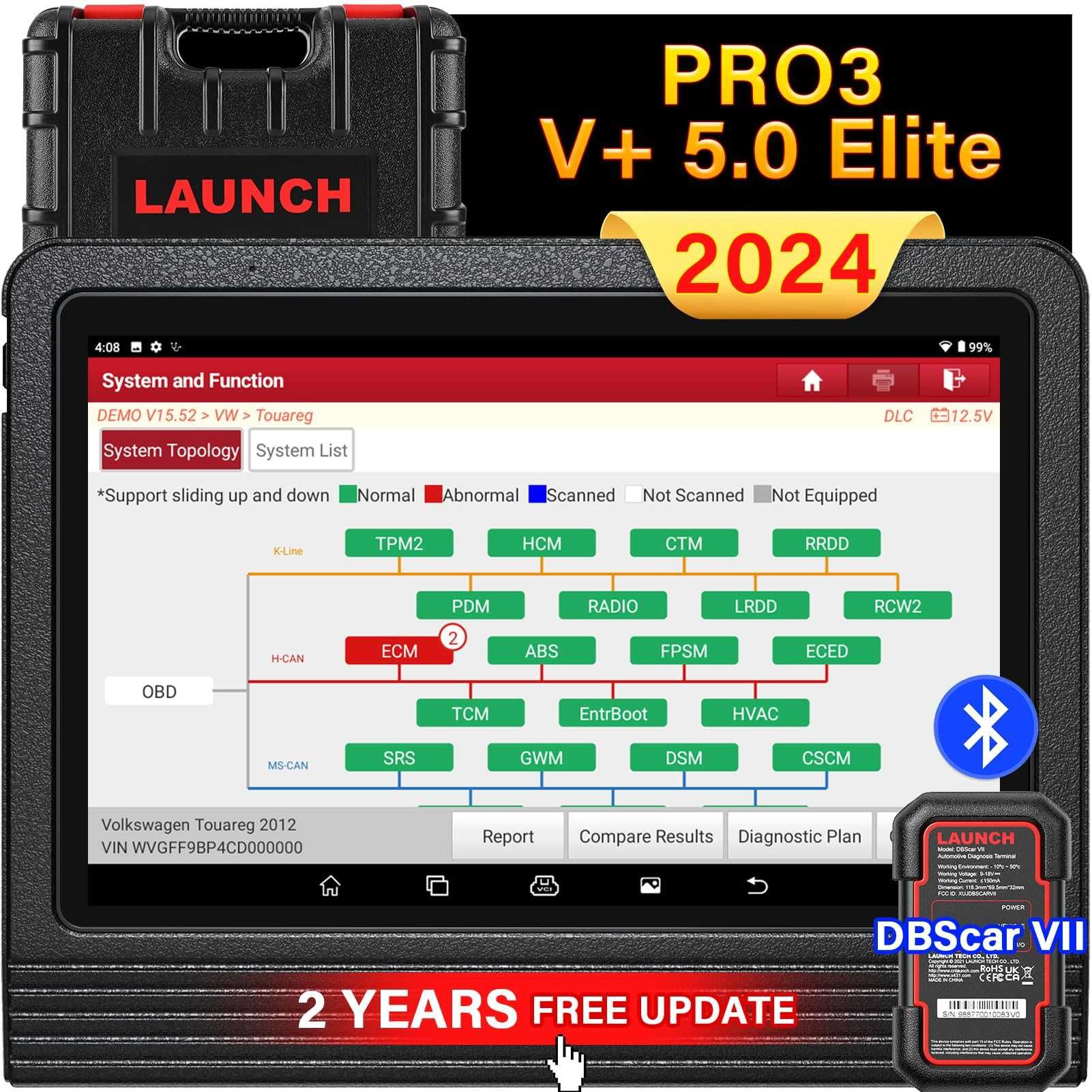 Máq. Diagnostico Launch X431 para Ligeiros e Pesados  Nova / garantia