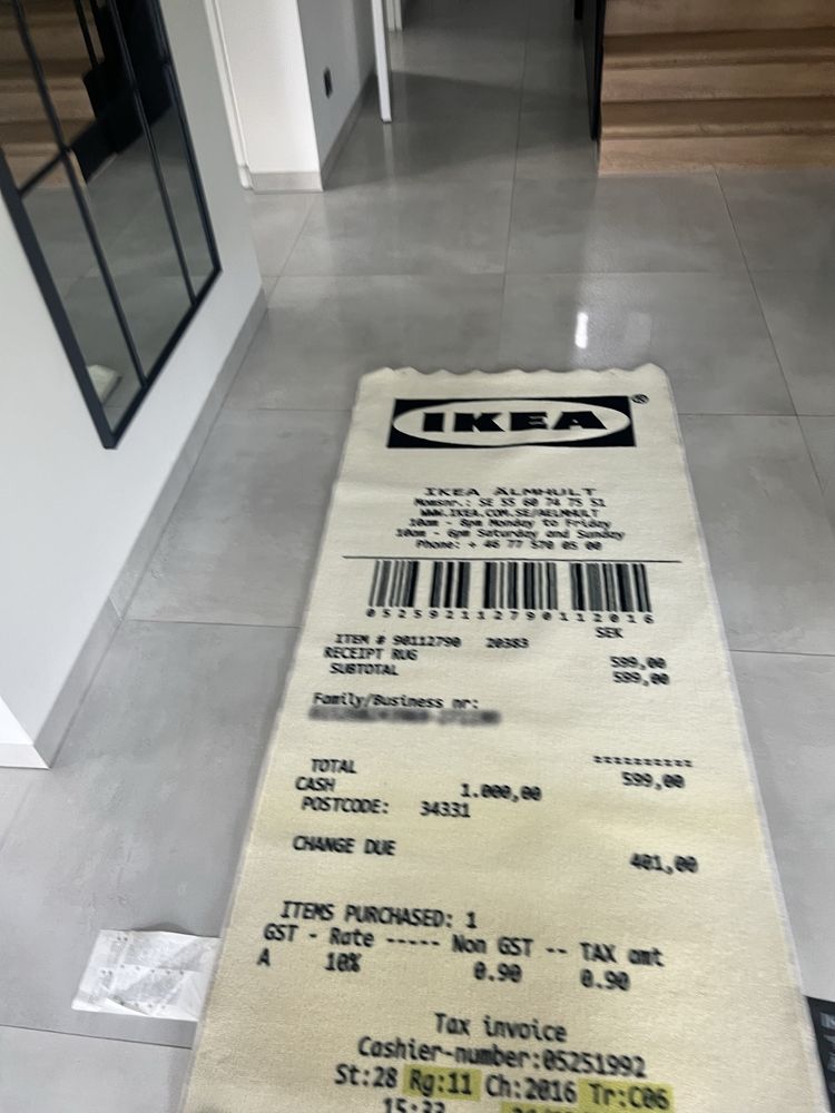 Dywan Ikea paragon