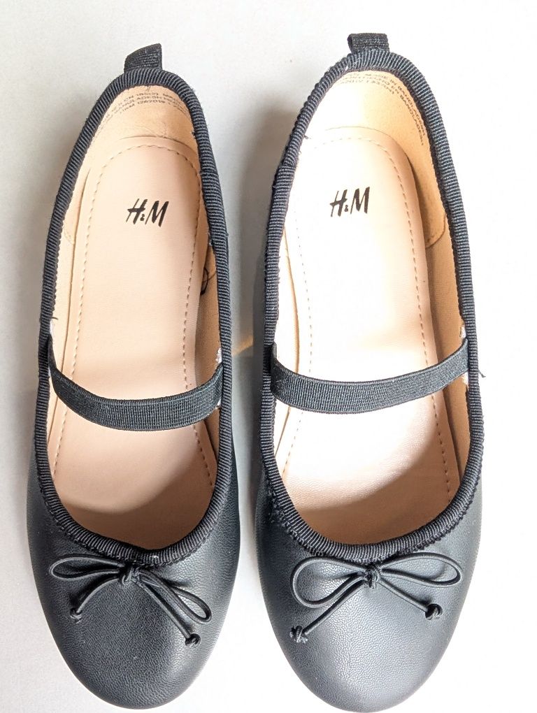 Baleriny buty czarne H&M r. 30 dł. Wkładki 18,5cm