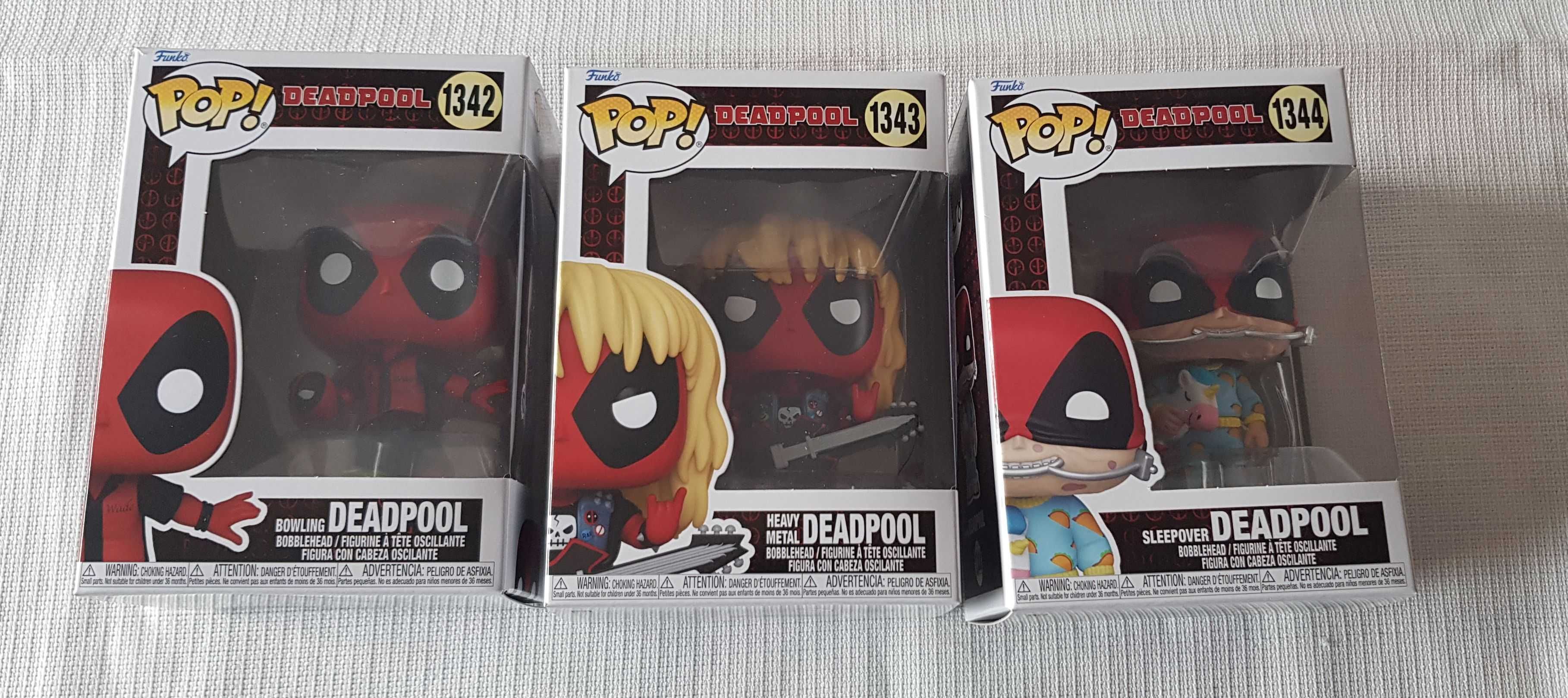 Zestaw Funko POP! Deadpool 1342+1343+1344