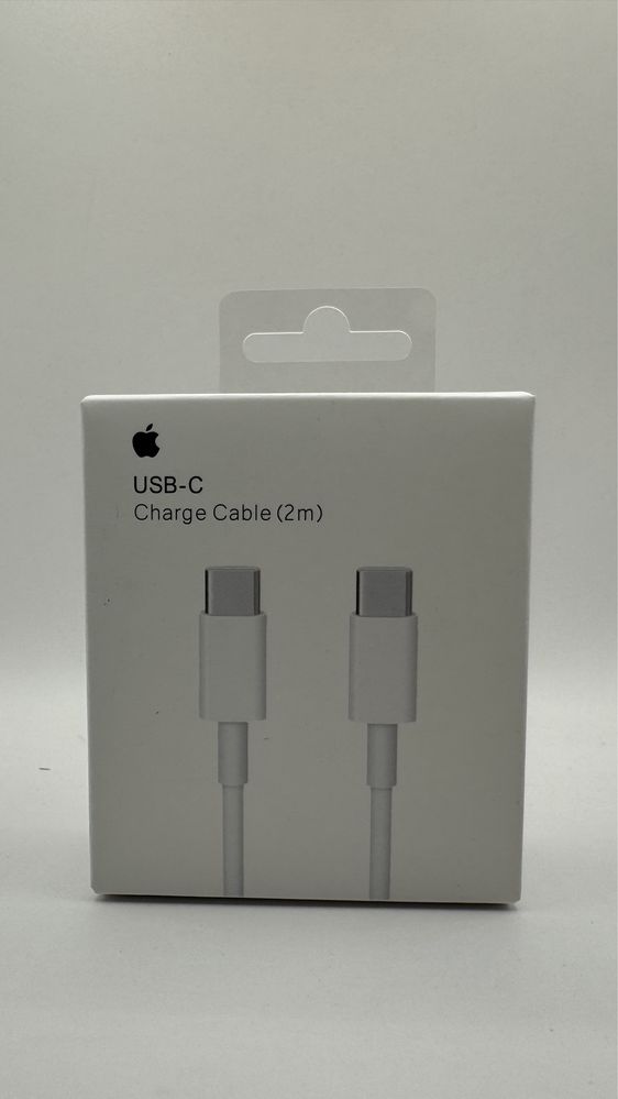 Oryginalny Kabel Type C - Type C 100 W 2 M Bialy Iphone /Macbook/Ipad
