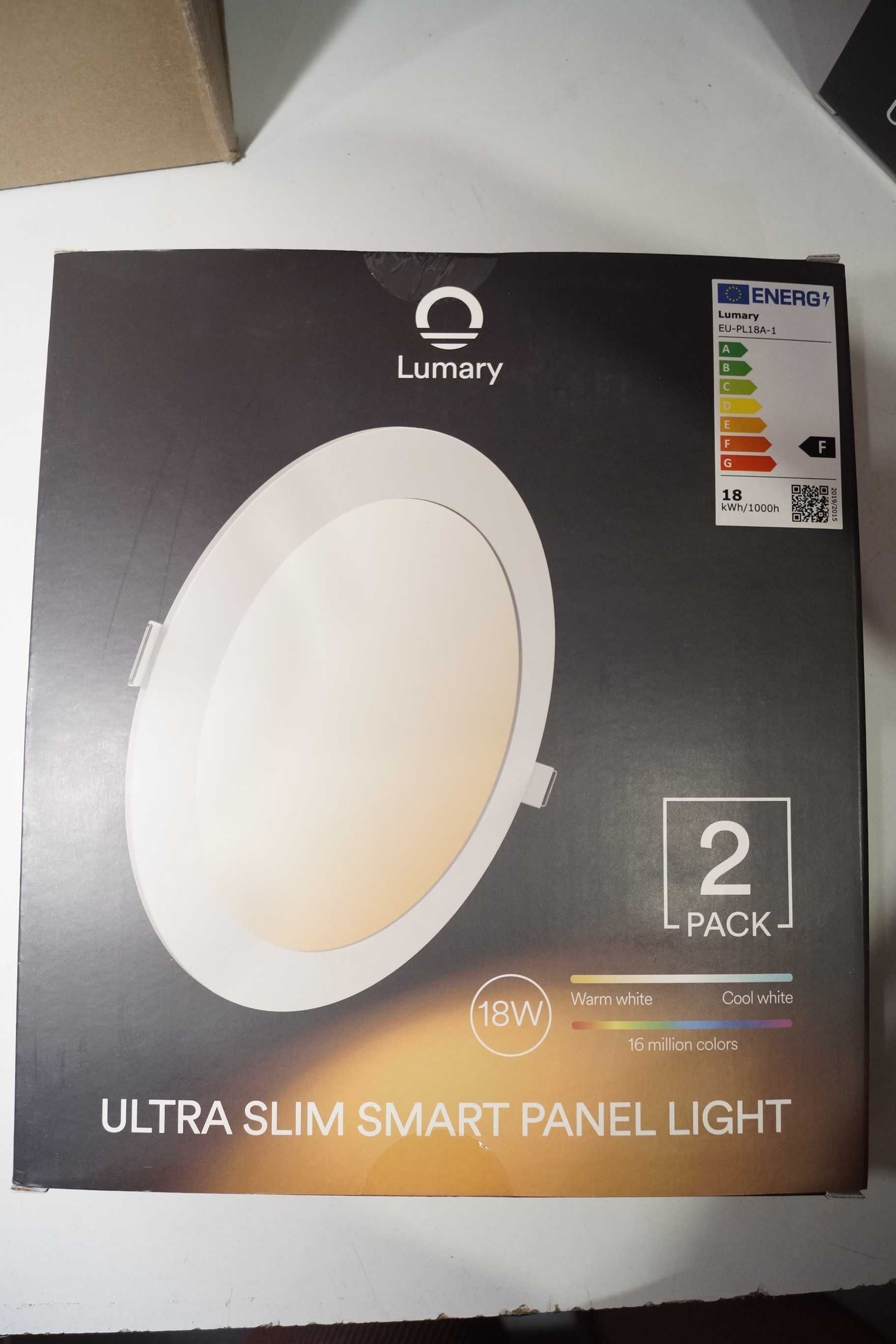 Lumary 8szt Okrągły panel sufitowy wpuszczany 18W smart wifi 16mln kol