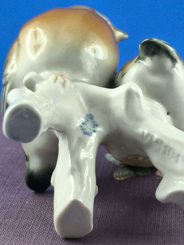 Para ptaszków Volkstedt Turyngia #ptak #porcelana #ozdoba #Niemcy