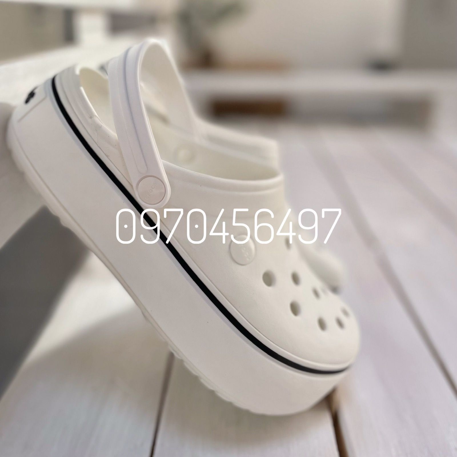 Білі Крокси На Платформі Crocs Platform Женские та Чоловічі