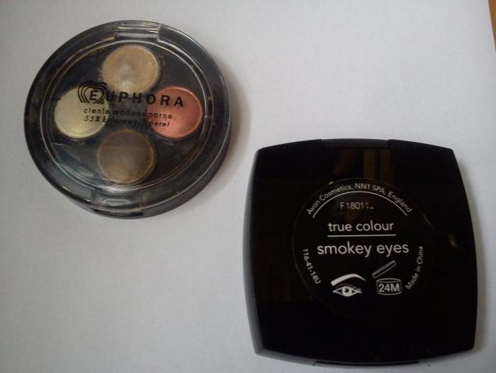 Paletki cieni do powiek Avon Smoky Eyes, Euphora i inne