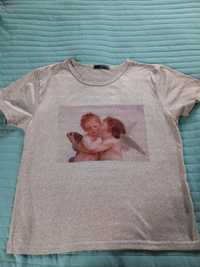 Damski t-shirt, koszulka z aniołkami
