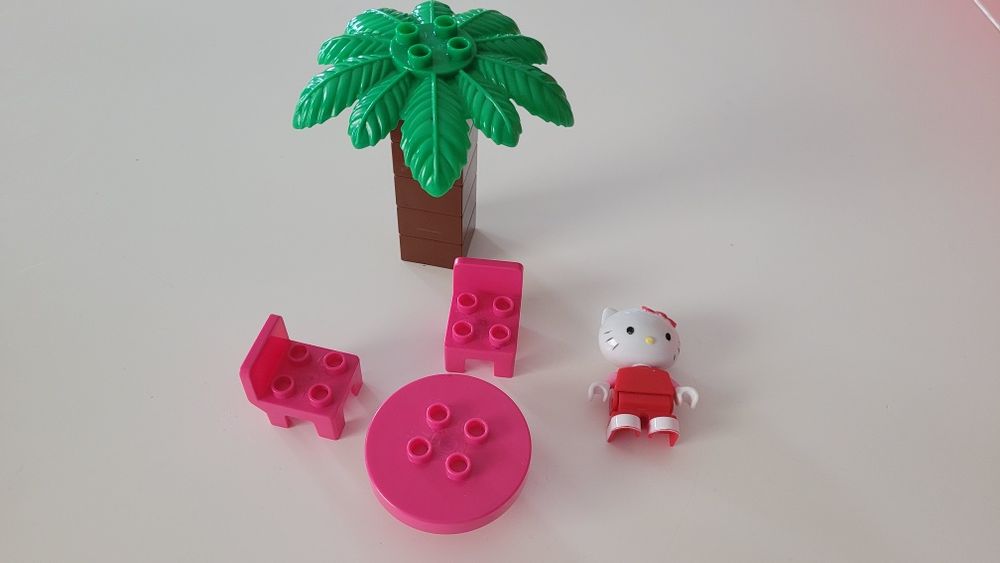 HELLO KITTY palma stolik zestaw UNICO pasuje do LEGO DUPLO