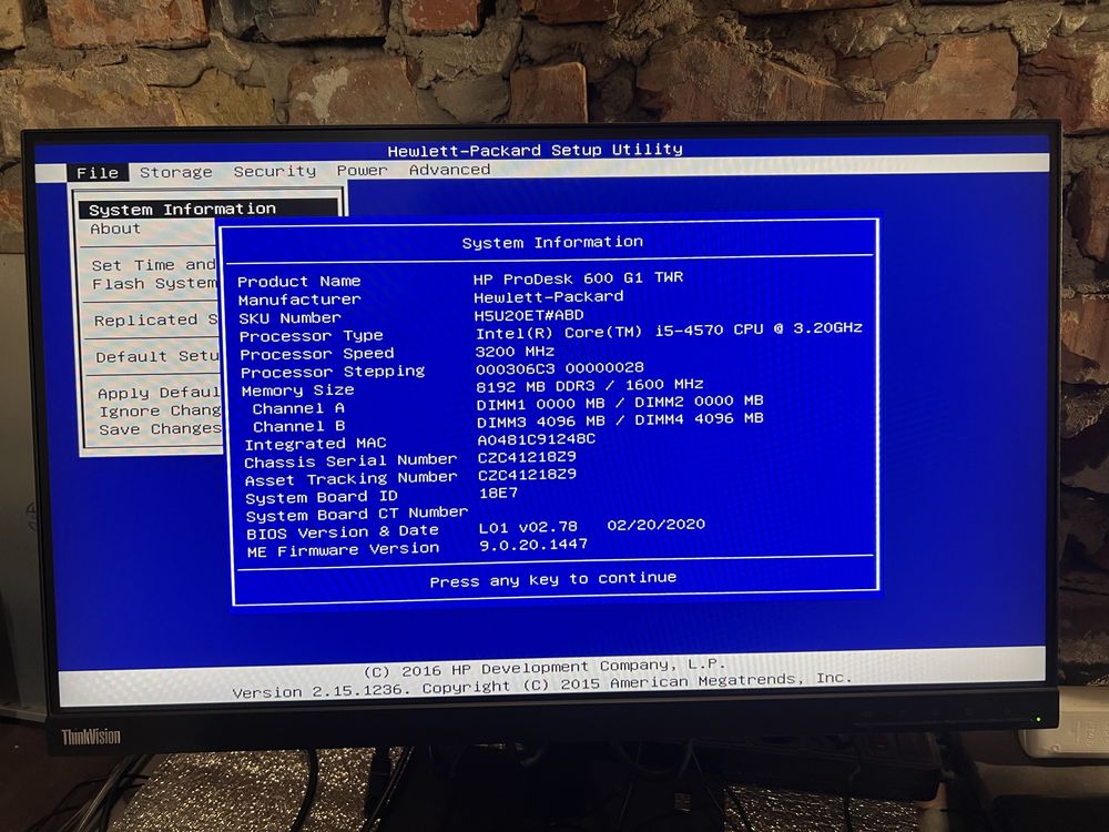 Системний блок HP Core i5 4570